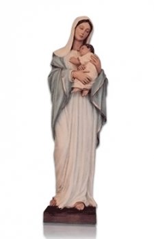 Saint Lady with Child Medium Fiberglass Statues