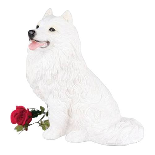 Samoyed Dog Cremation Urn