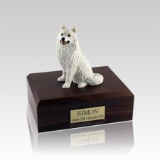 Samoyed Small Dog Urn