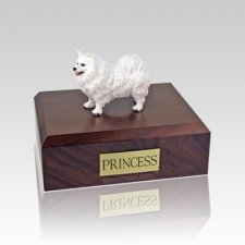 Samoyed Standing Medium Dog Urn