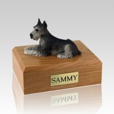 Schnauzer Black & Silver Dog Urns