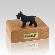 Schnauzer Black Standing X Large Dog Urn