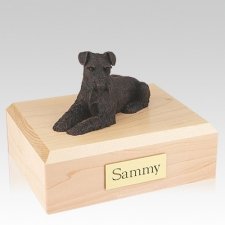 Schnauzer Bronze Ears Down Dog Urns