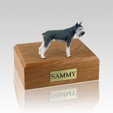 Schnauzer Giant Gray Large Dog Urn