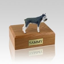 Schnauzer Giant Gray Medium Dog Urn