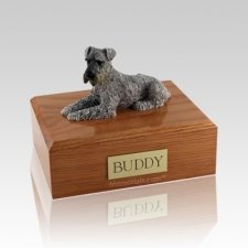 Schnauzer Silver Large Dog Urn