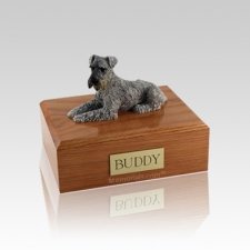 Schnauzer Silver Small Dog Urn