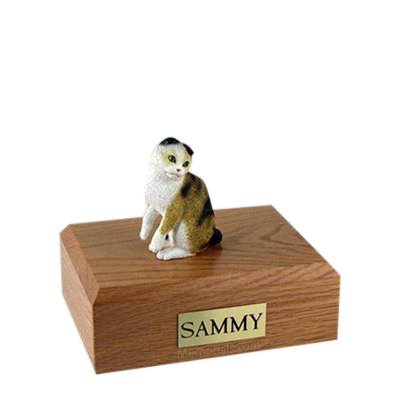 Scottish Fold Tort Small Cat Cremation Urn