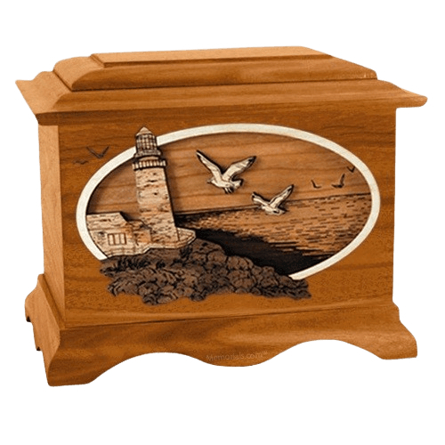 Sea Coast Mahogany Cremation Urn