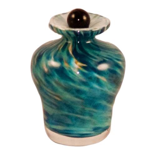 Seascape Glass Pet Keepsake Urn