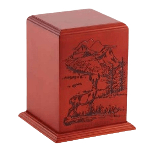 Serene Lands Wood Cremation Urn