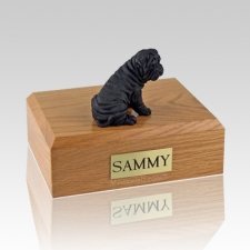 Shar Pei Black Dog Urns