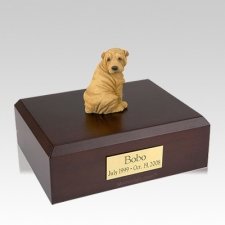 Shar Pei Tan Large Dog Urn