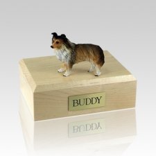 Sheltie Sable Large Dog Urn