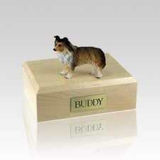 Sheltie Sable Medium Dog Urn