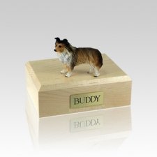 Sheltie Sable Small Dog Urn