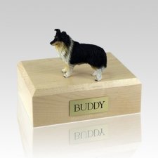 Sheltie Tri-Color X Large Dog Urn