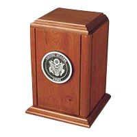 Sherwood Military Wood Cremation Urn