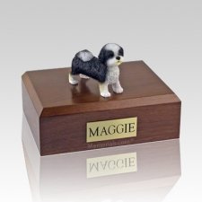 Shih Tzu Black & White Puppycut X Large Dog Urn