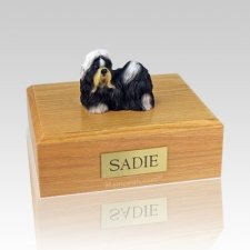 Shih Tzu Black & White Dog Urns