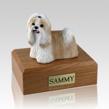 Shih Tzu Gold & White X Large Dog Urn