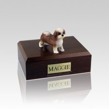 Shih Tzu Tan Puppycut Small Dog Urn