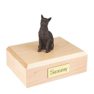 Siamese Bronze Large Cat Cremation Urn