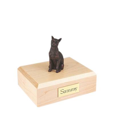 Siamese Bronze Small Cat Cremation Urn