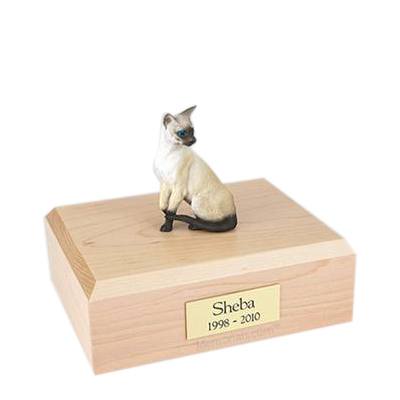 Siamese Seal Point Medium Cat Cremation Urn