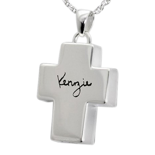 Signature Cross Cremation Pendant III