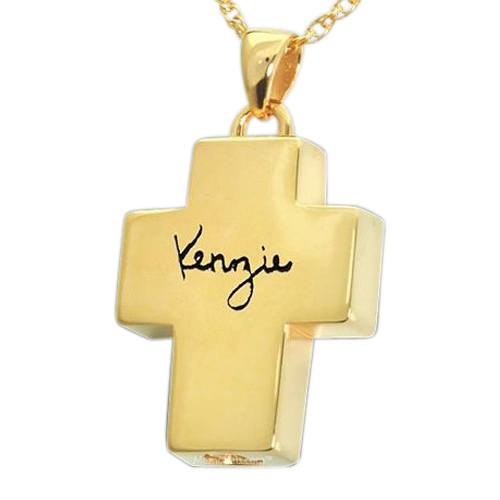 Signature Cross Cremation Pendant IV