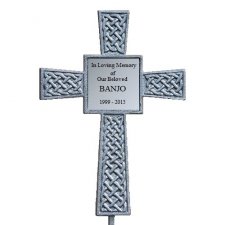 Silver Celtic Pet Memorial Cross