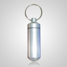 Silver Pet Keepsake Keychain