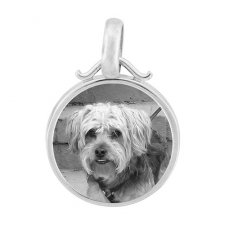 Simplic Silver Etched Pendant