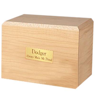 Simplicity Maple Large Pet Cremation Urn