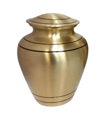 Sleek Bronze Cremation Urn