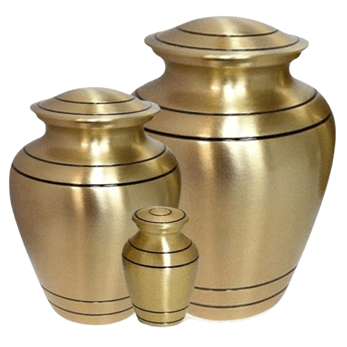 Sleek Bronze Cremation Urns