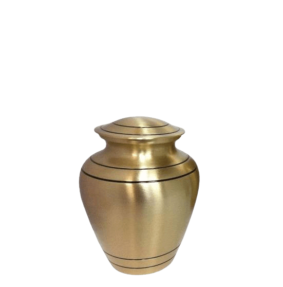 Sleek Bronze Small Cremation Urn