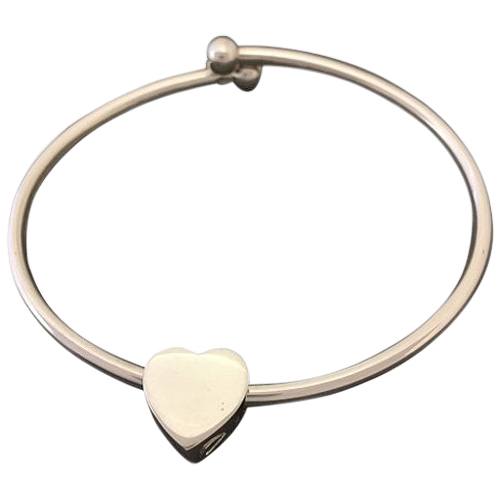 Slider Heart Ash Cremation Bracelet