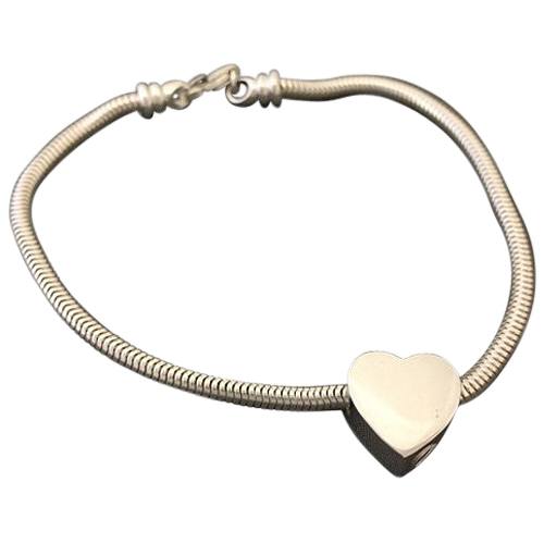 Slider Heart Cremation Bracelet