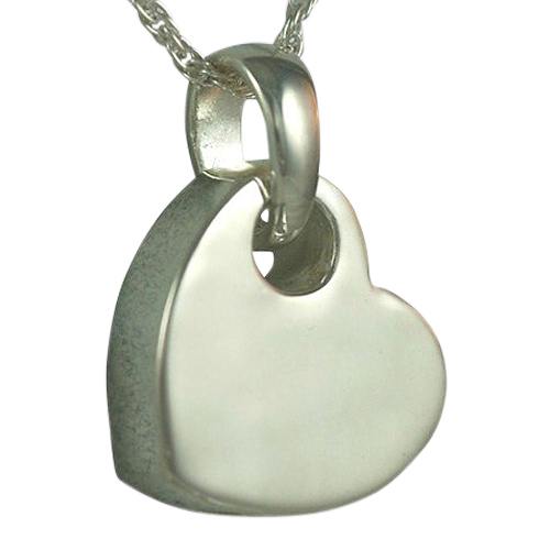 Sideways Heart Keepsake Pendant V