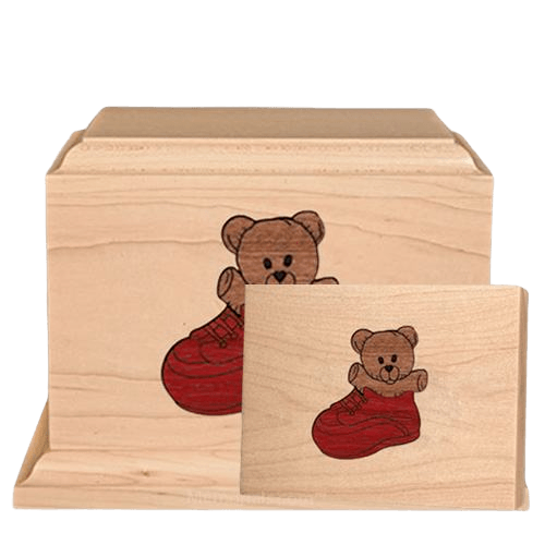 Sneaker Children Wood Cremation Urns