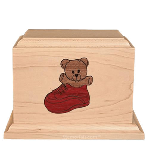 Sneaker Children Wood Urn