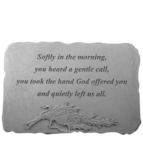 Softly Rosemary Memorial Stone