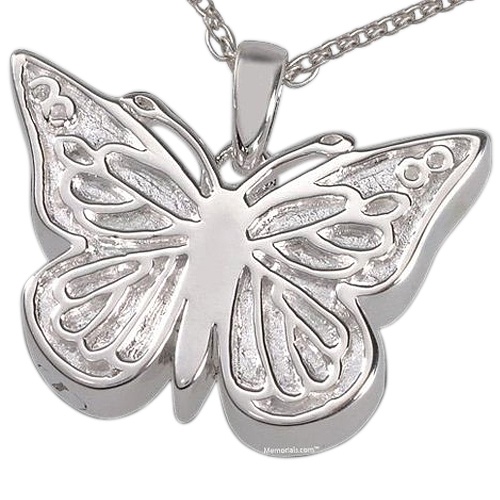 Solitary Butterfly Cremation Pendant