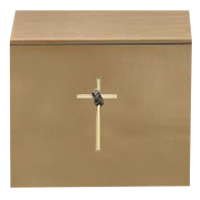 Cross Praying Hands Bronze Cremation Urns