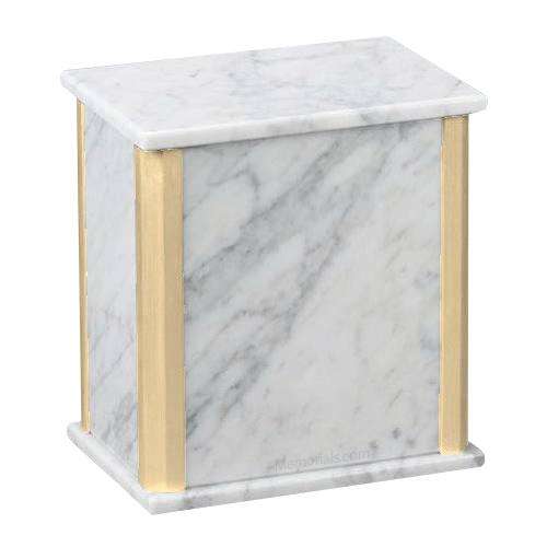 Solitude Bianco Carrara Marble Cremation Urns