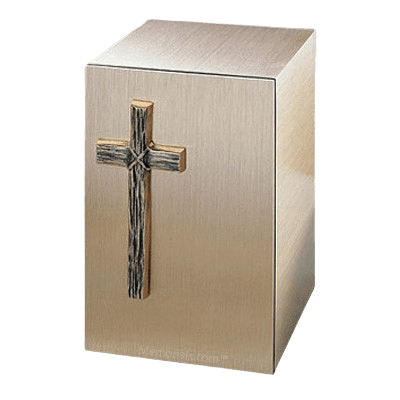 Solitude Cross Bronze Cremation Urn