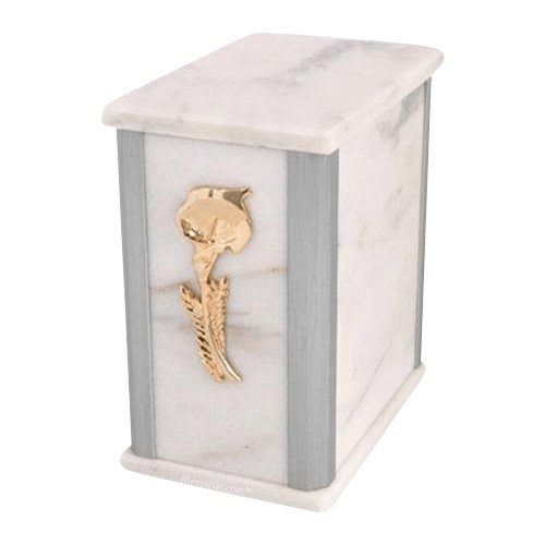 Solitude Silver White Urn