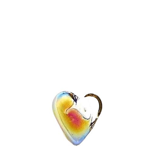 Spectrum Glass Heart Keepsake